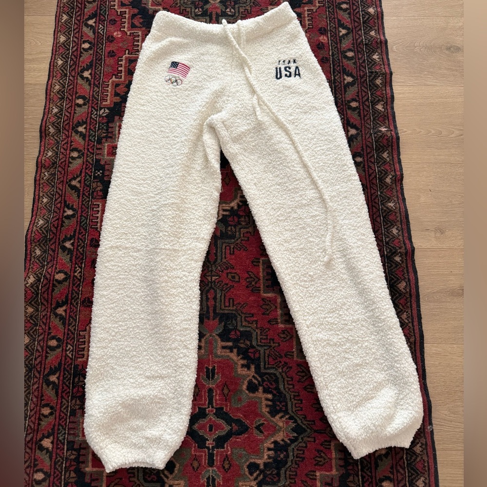 SKIMS Cream Fleece Pajama Pants